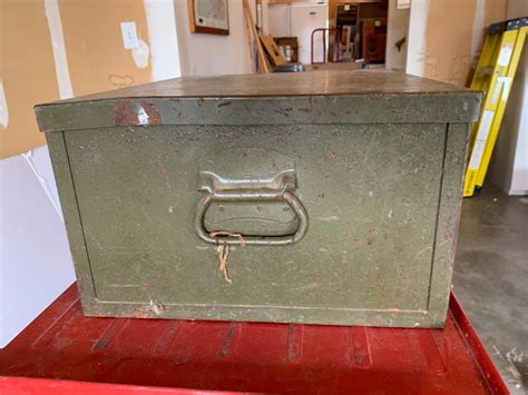 Vintage Metal Storage Box for sale 